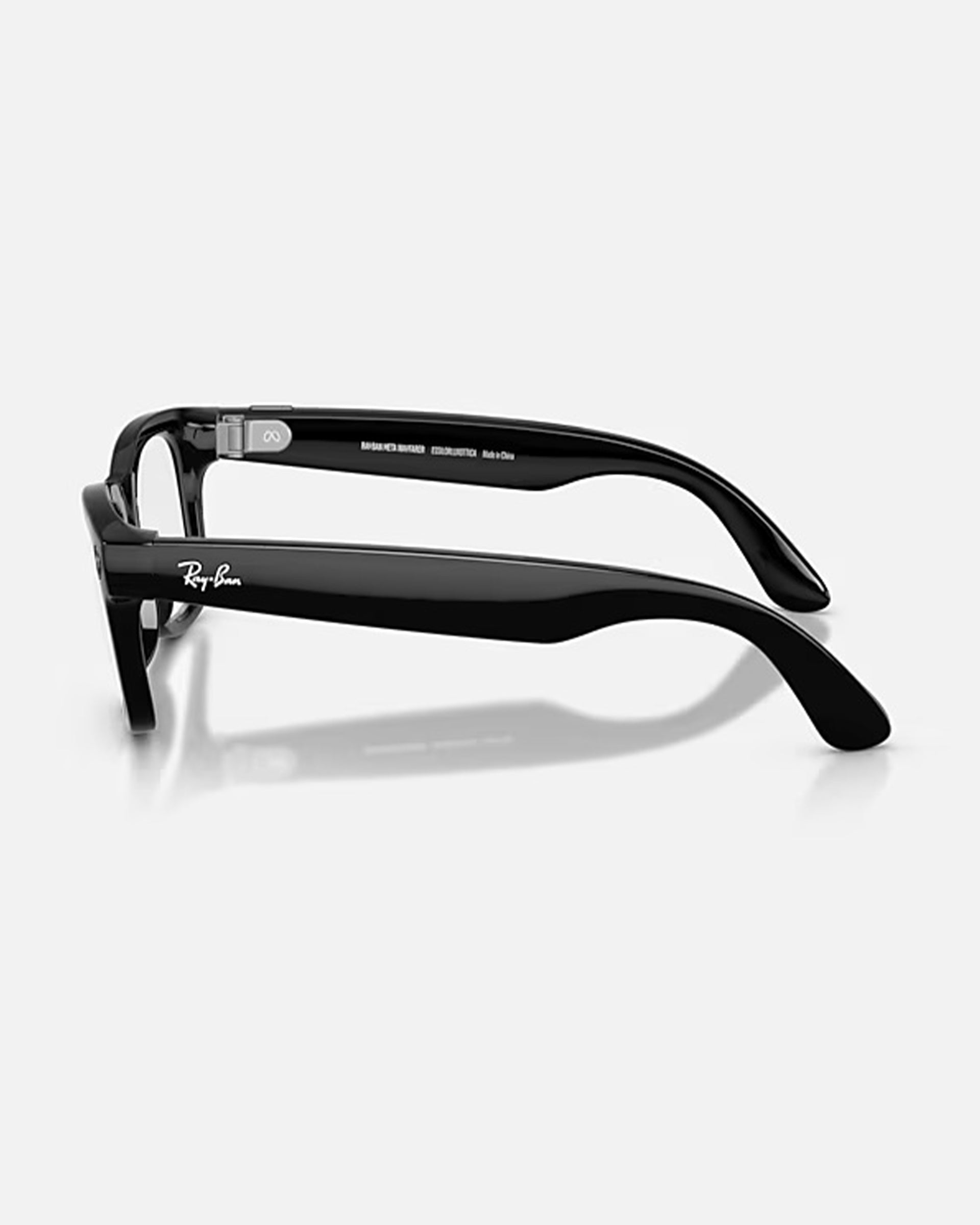 Meta Wayfarer Gen 2 Sunglasses - Shiny Black/Clear Graphite Green