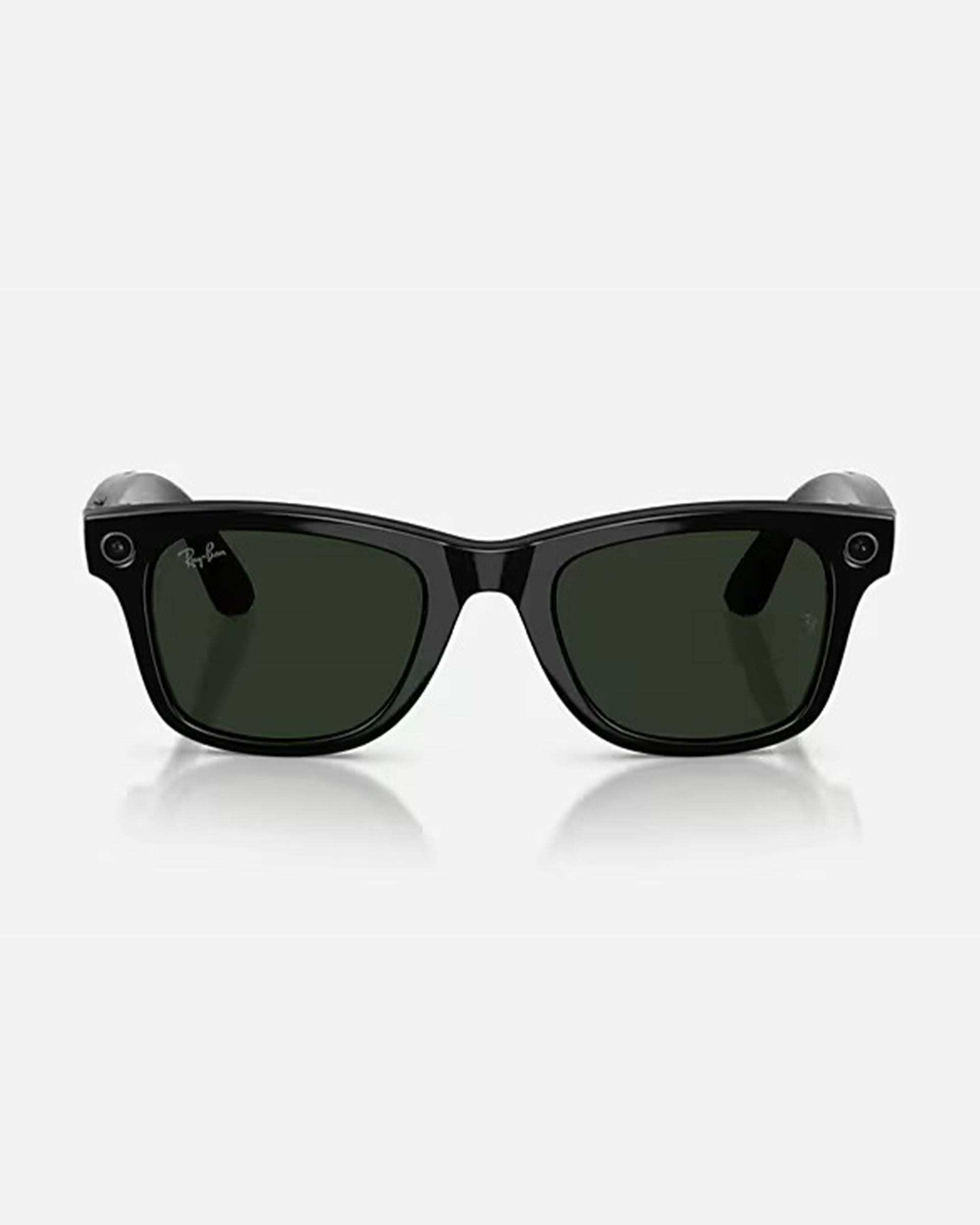 Meta Wayfarer Gen 2 Sunglasses - Shiny Black/Clear Graphite Green