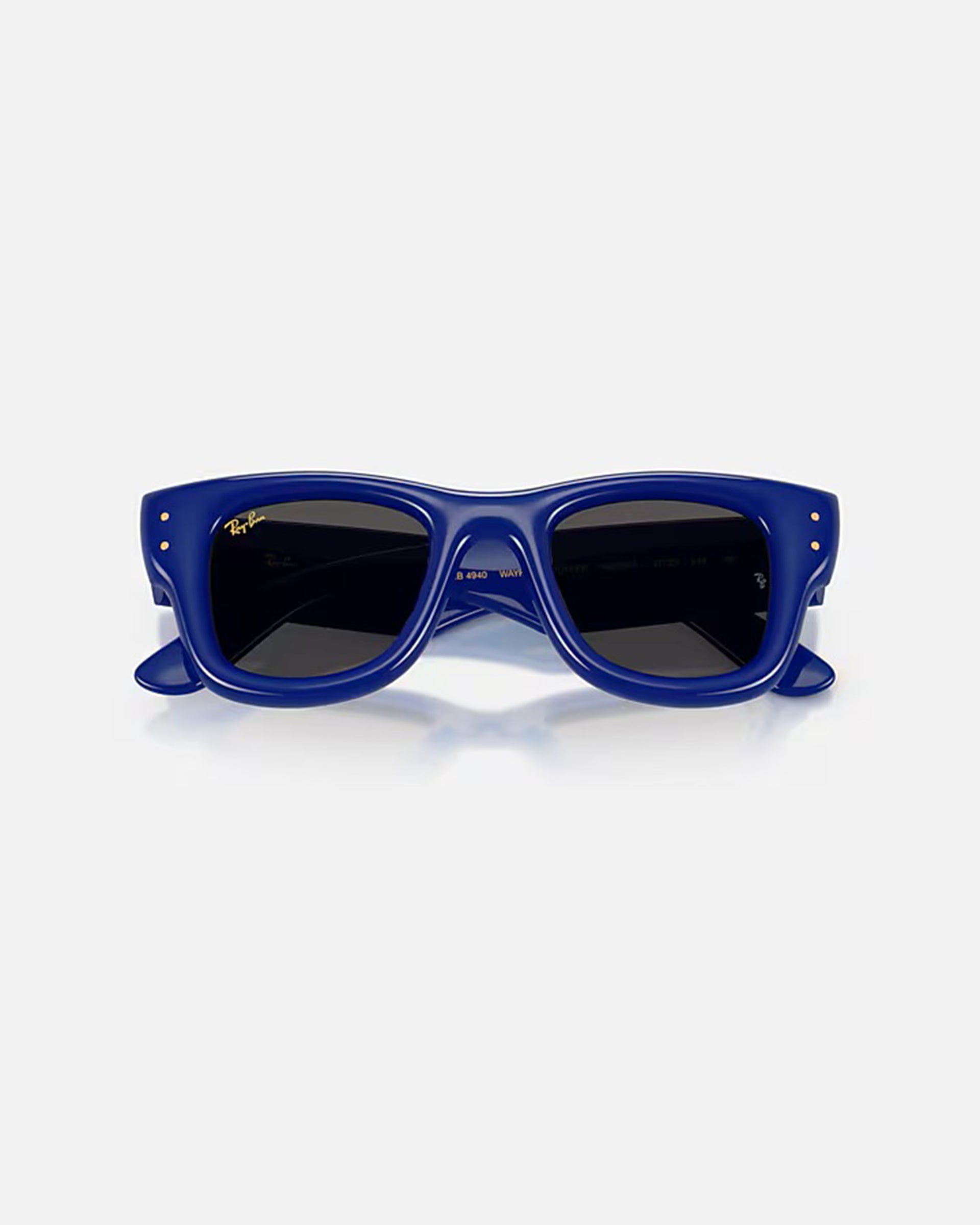 Rayban Wayfarer Puffer Sunglasses - Polished Blue/Ultra Black