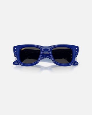 Rayban Wayfarer Puffer Sunglasses - Polished Blue/Ultra Black