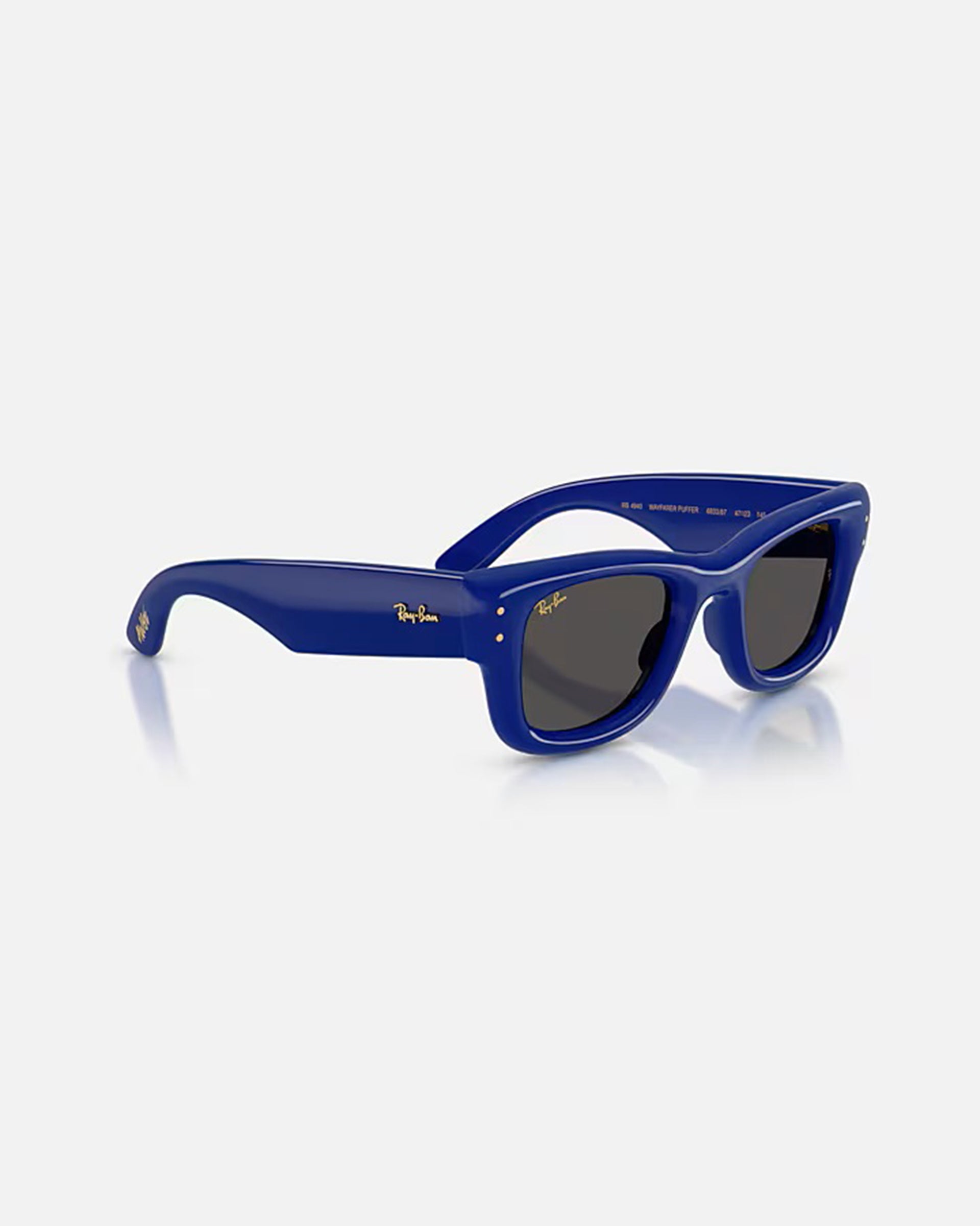 Rayban Wayfarer Puffer Sunglasses - Polished Blue/Ultra Black