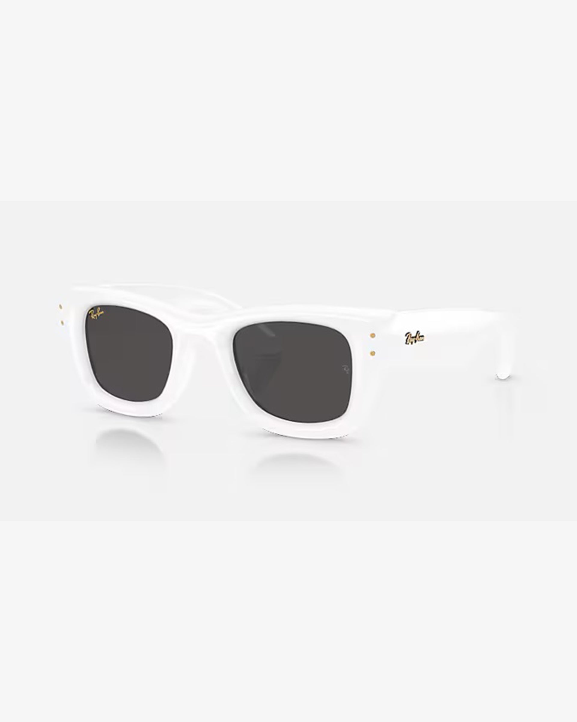 Wayfarer Puffer Sunglasses Polished White/Ultra Black – Jack's