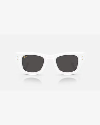 Ray-Ban Wayfarer Puffer Sunglasses - Polished White/Ultra Black