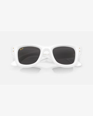 Ray-Ban Wayfarer Puffer Sunglasses - Polished White/Ultra Black