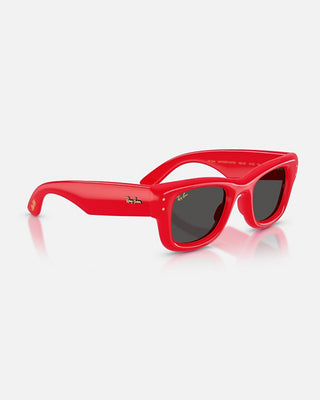 Ray-Ban Wayfarer Puffer Sunglasses - Polished Red/Ultra Black