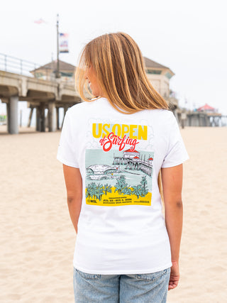 Women's US Open 2026 Poster S/S T-Shirt - White