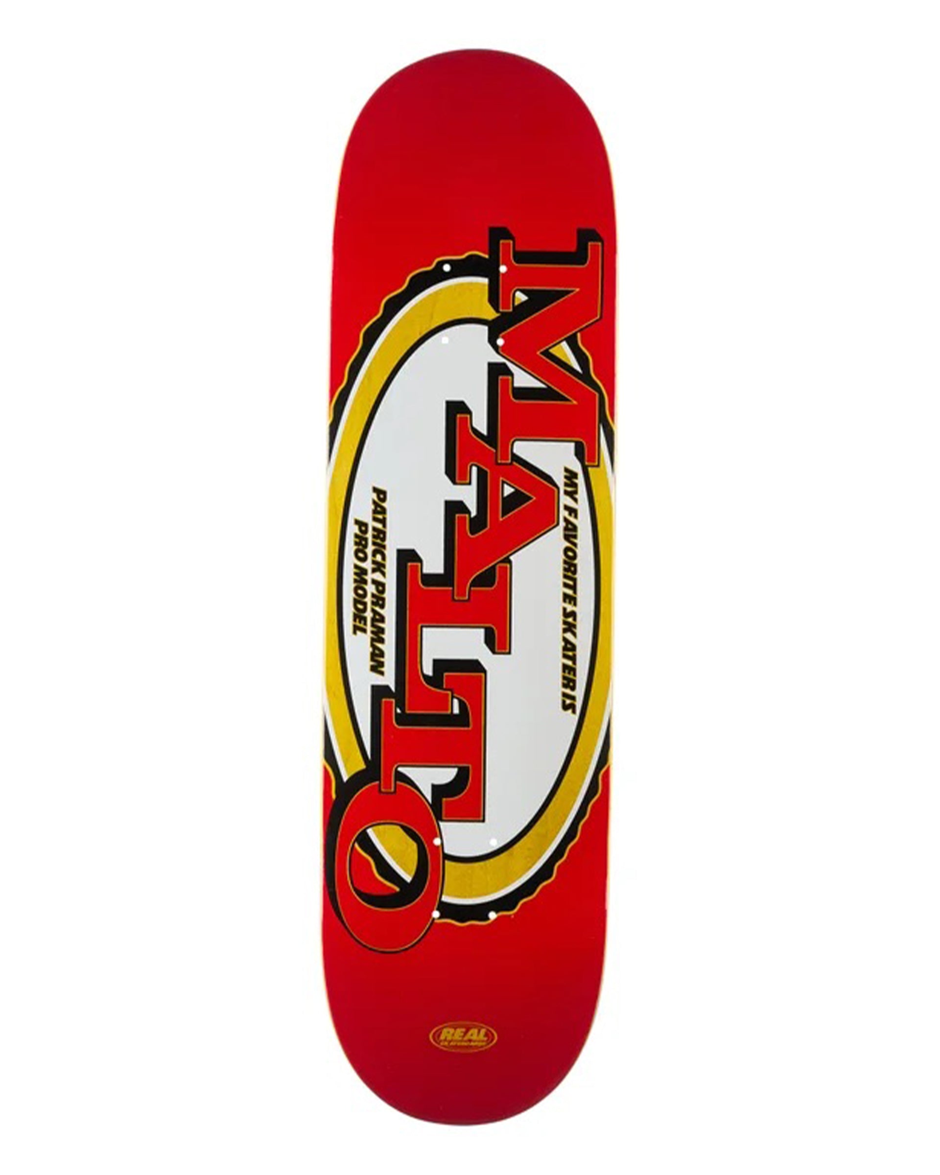 Real Skateboards Patrick Praman Favorite Skater 8.5" Deck