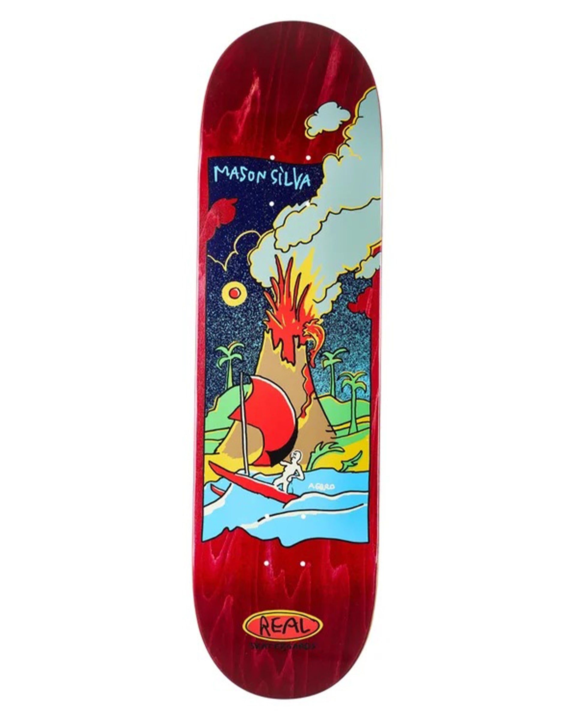 Real Skateboards Mason Silva Volcano 8.38" Deck