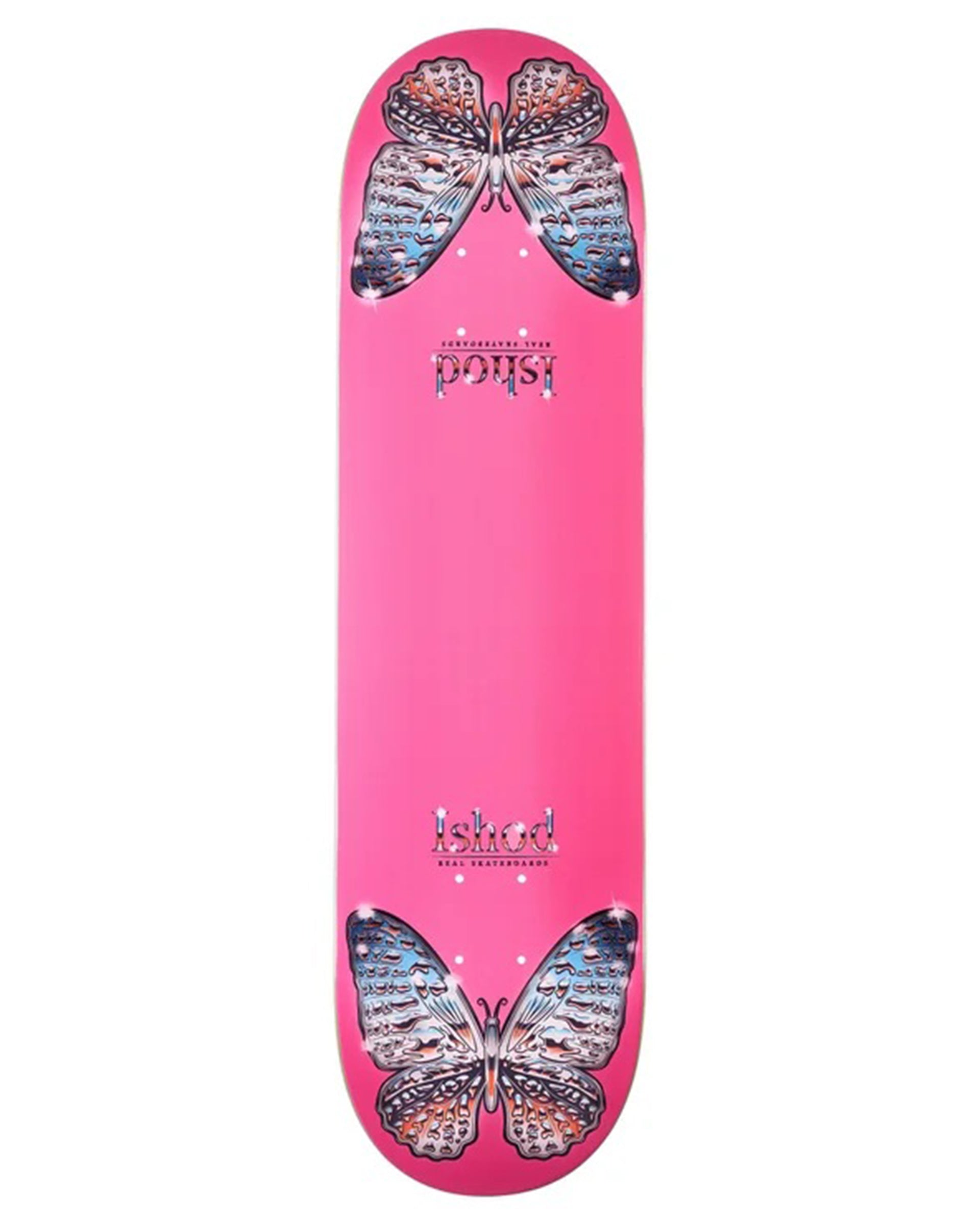 Real Skateboards Ishod Wair Mariposa Chrome Twin Tail 8.25" Deck