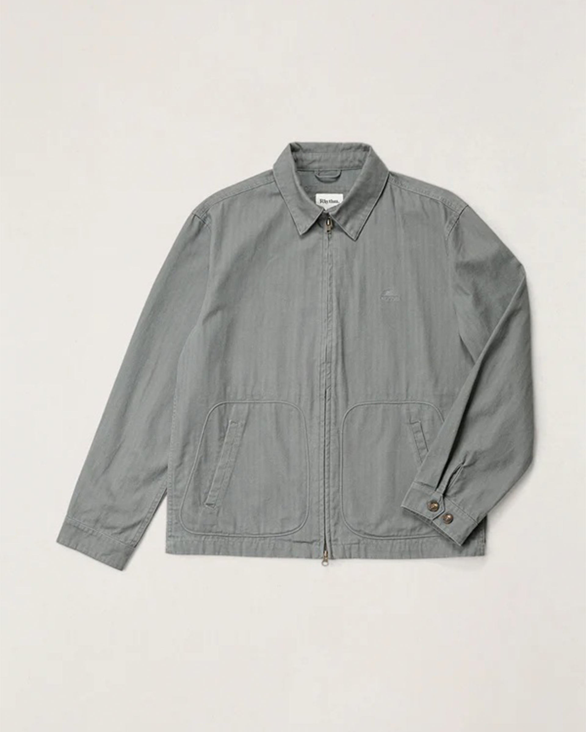 Rhythm Awake Herringbone Jacket - Charcoal