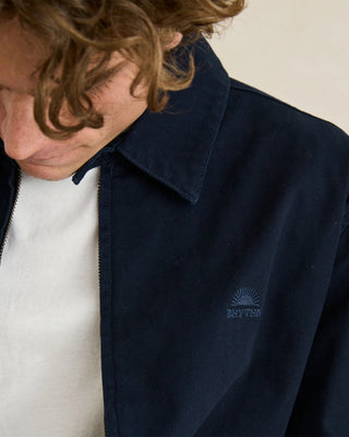 Rhythm Awake Herringbone Jacket - Navy
