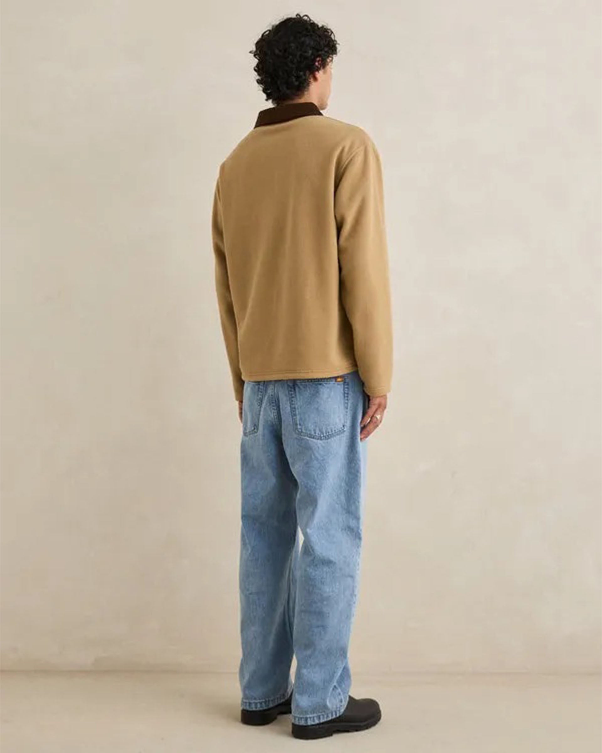 Rhythm Awake Polar Fleece Polo - Tobacco