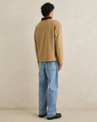 Rhythm Awake Polar Fleece Polo - Tobacco
