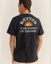 Rhythm Awake Short Sleeve T-Shirt - Black