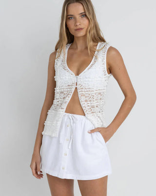Rhythm Women's Beach Side Skort - White