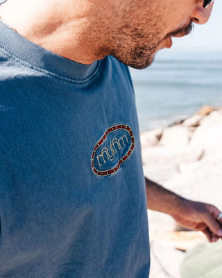 Rhythm Botanica Vintage Short Sleeve T-Shirt - Navy