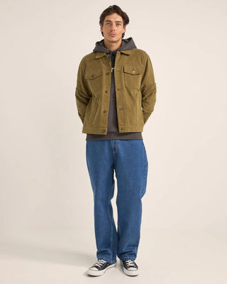 Rhythm Brushed Twill Trucker - Olive