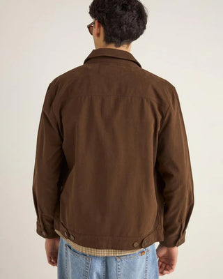 Brushed Twill Trucker - Brown