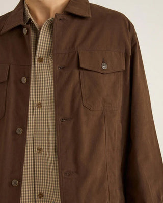 Brushed Twill Trucker - Brown