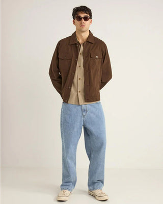 Brushed Twill Trucker - Brown