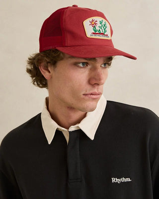 Rhythm Cactus Trucker Hat - Red