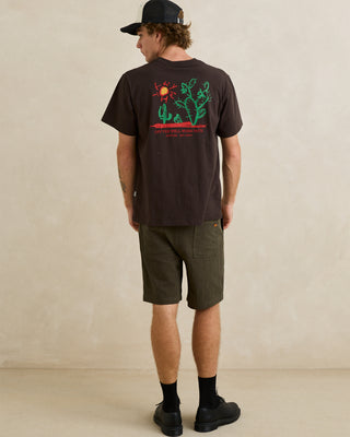 Rhythm Cactus Short Sleeve T-Shirt - Black