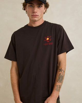 Rhythm Cactus Short Sleeve T-Shirt - Black