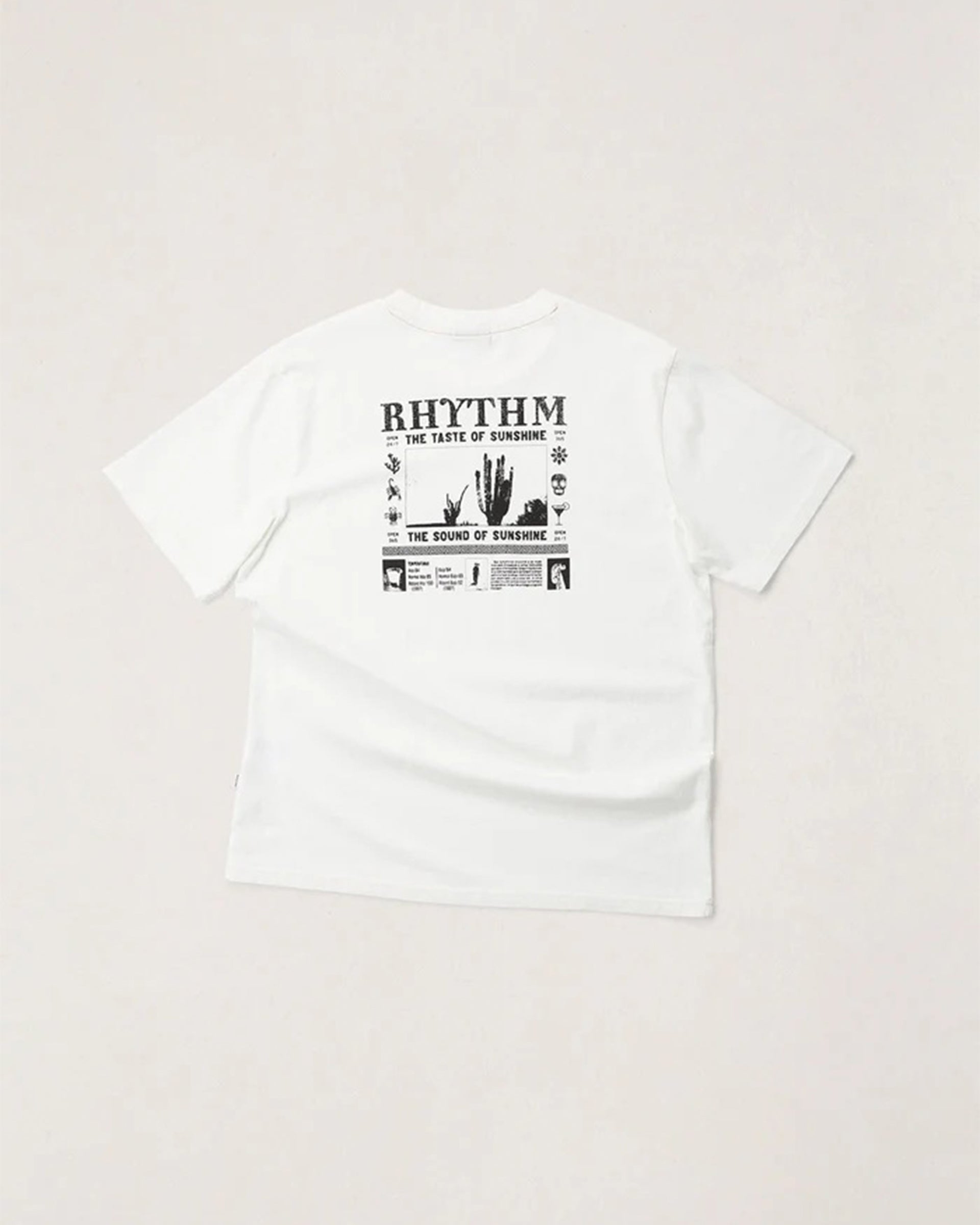 Rhythm Cactus Vintage Short Sleeve T-Shirt - Vintage White
