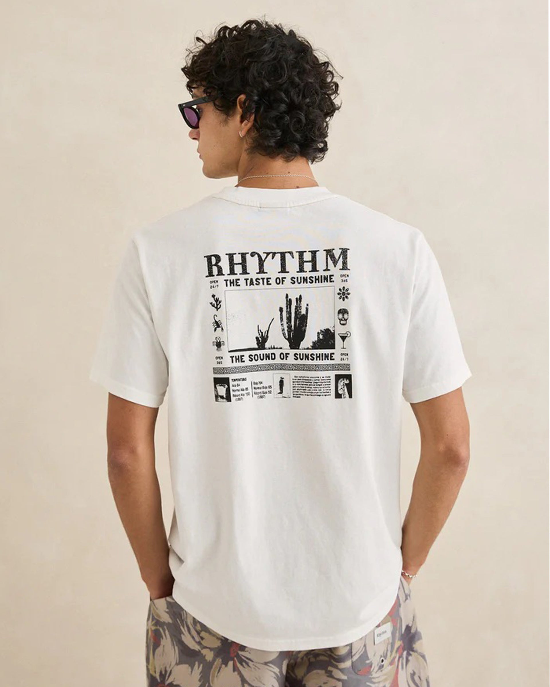 Rhythm Cactus Vintage Short Sleeve T-Shirt - Vintage White