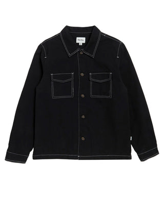 Rhythm Canvas Long Sleeve Overshirt - Black
