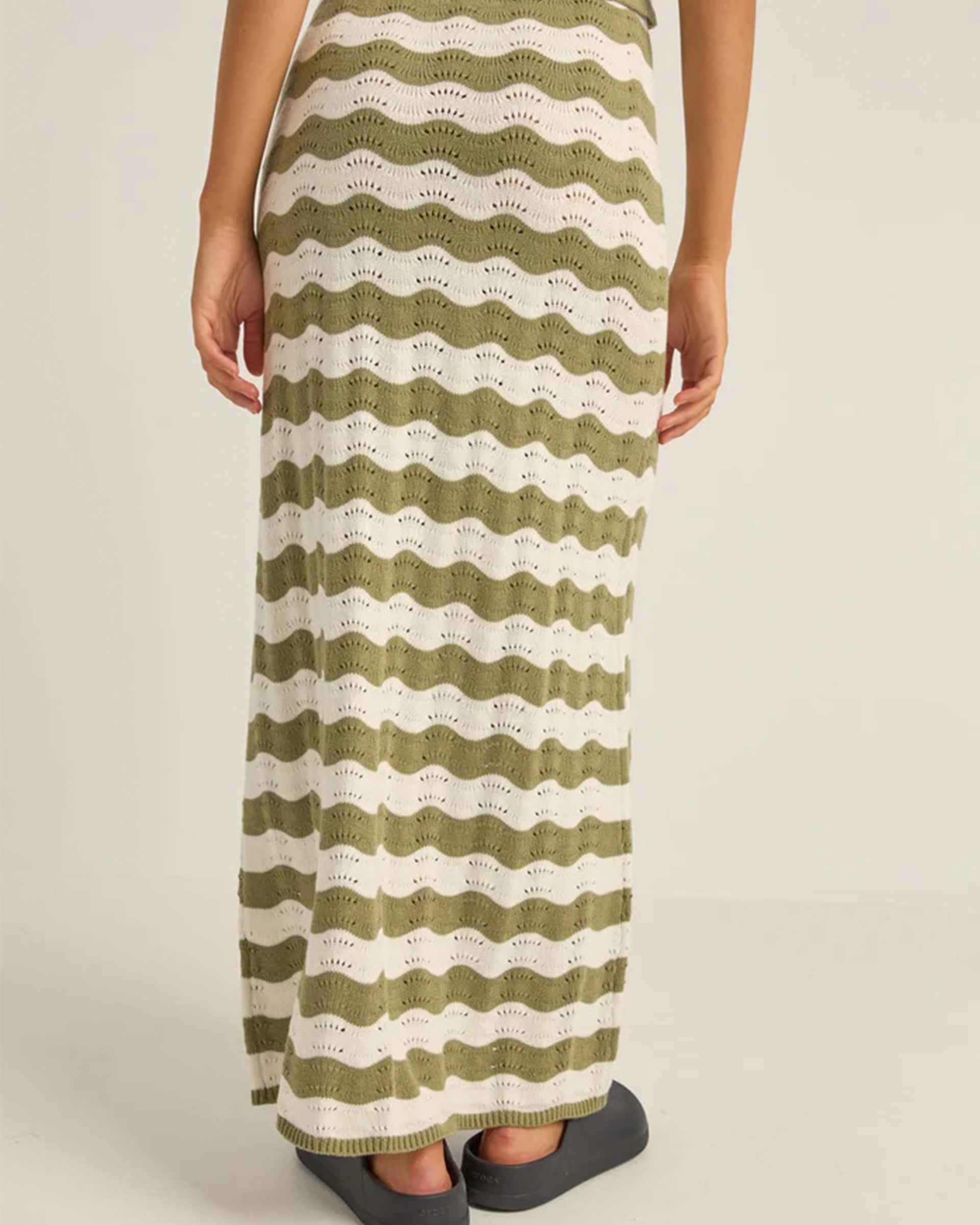 Rhythm Women's Carmen Stripe Knit Maxi Skirt