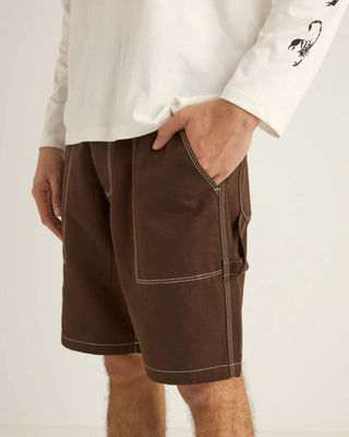 Rhythm Carpenter Canvas Shorts - Chocolate