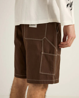 Rhythm Carpenter Canvas Shorts - Chocolate