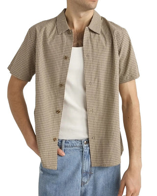 Rhythm Check Short Sleeve Shirt - Sand