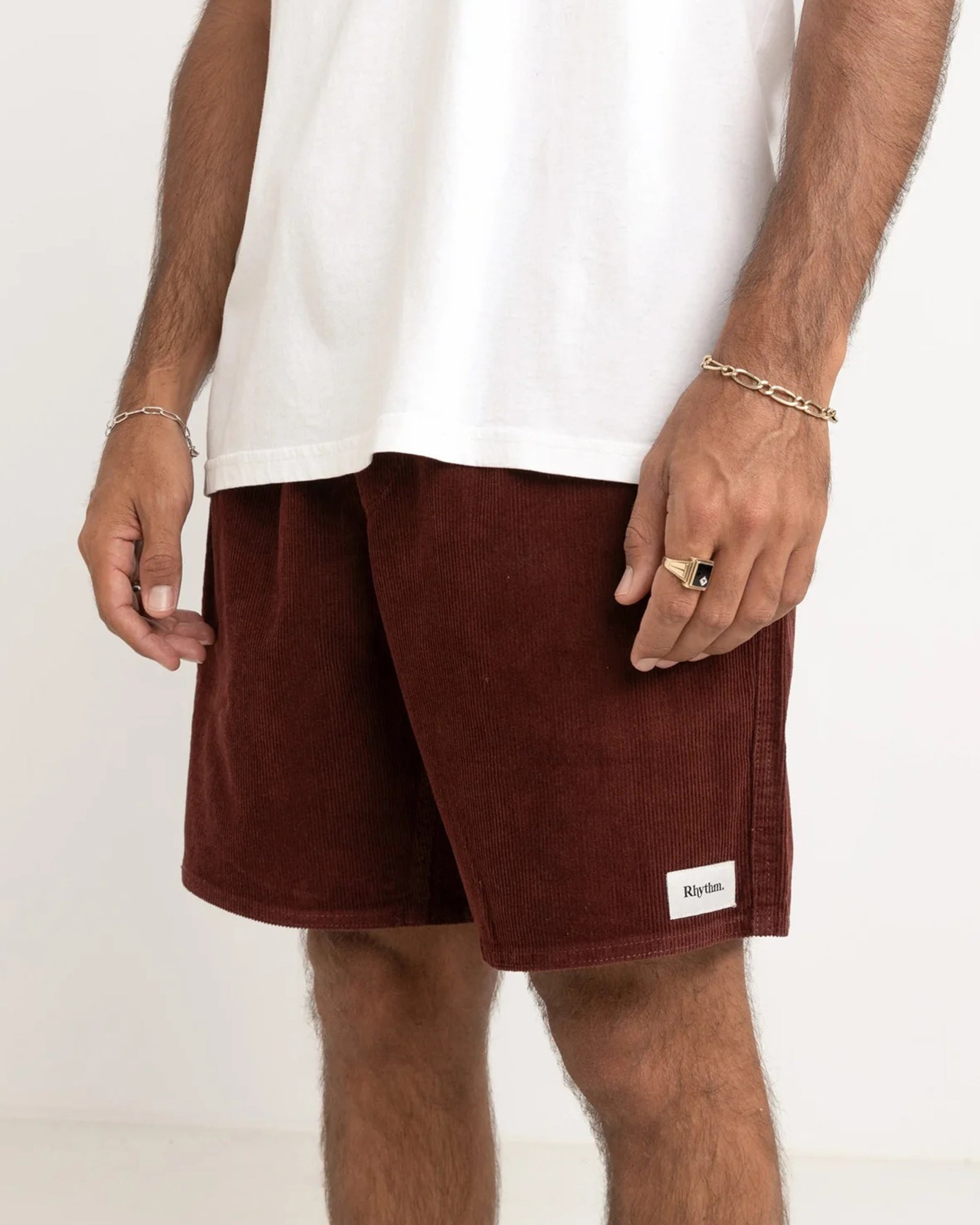 Rhythm Classic Cord Jam Shorts - Merlot