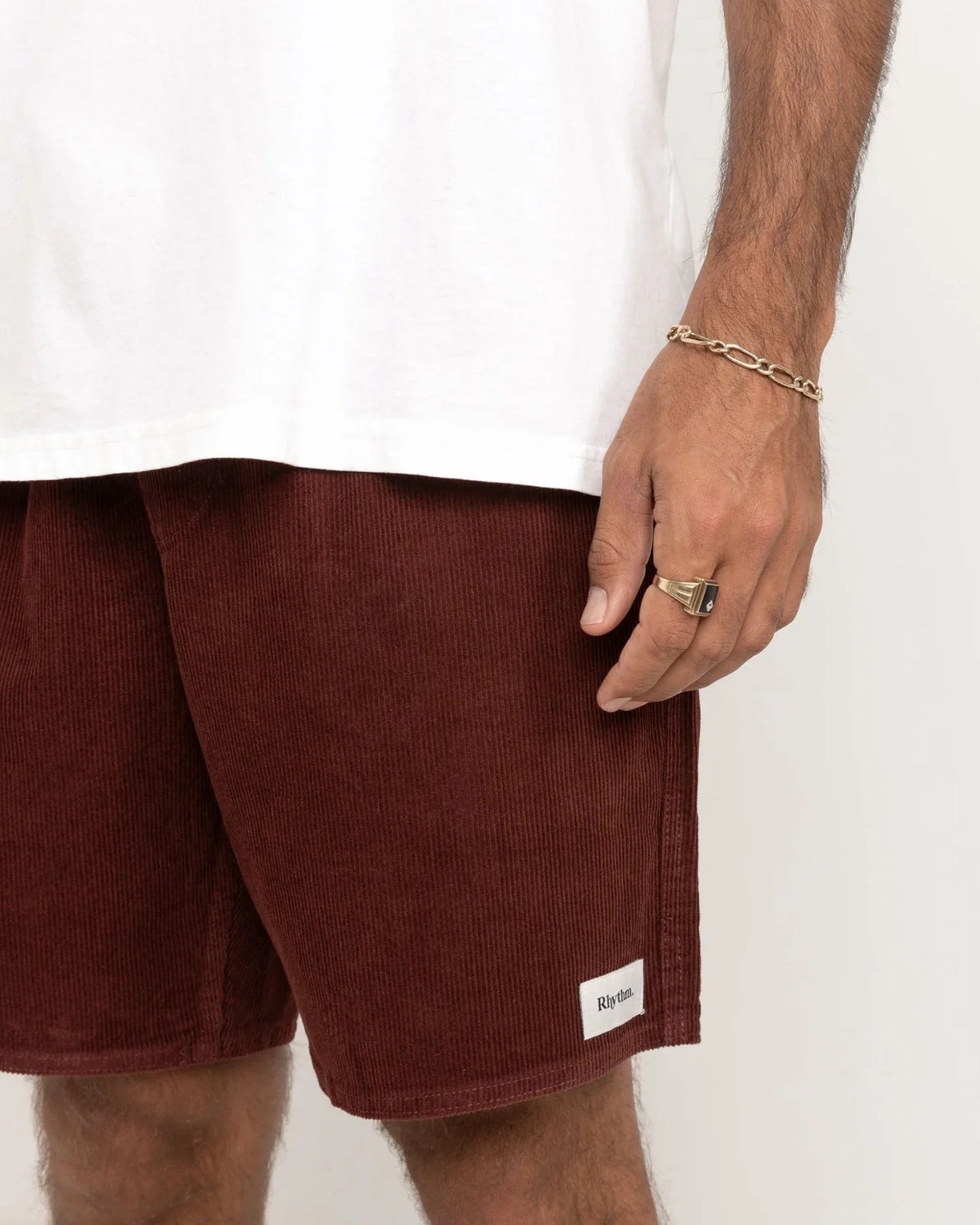 Rhythm Classic Cord Jam Shorts - Merlot