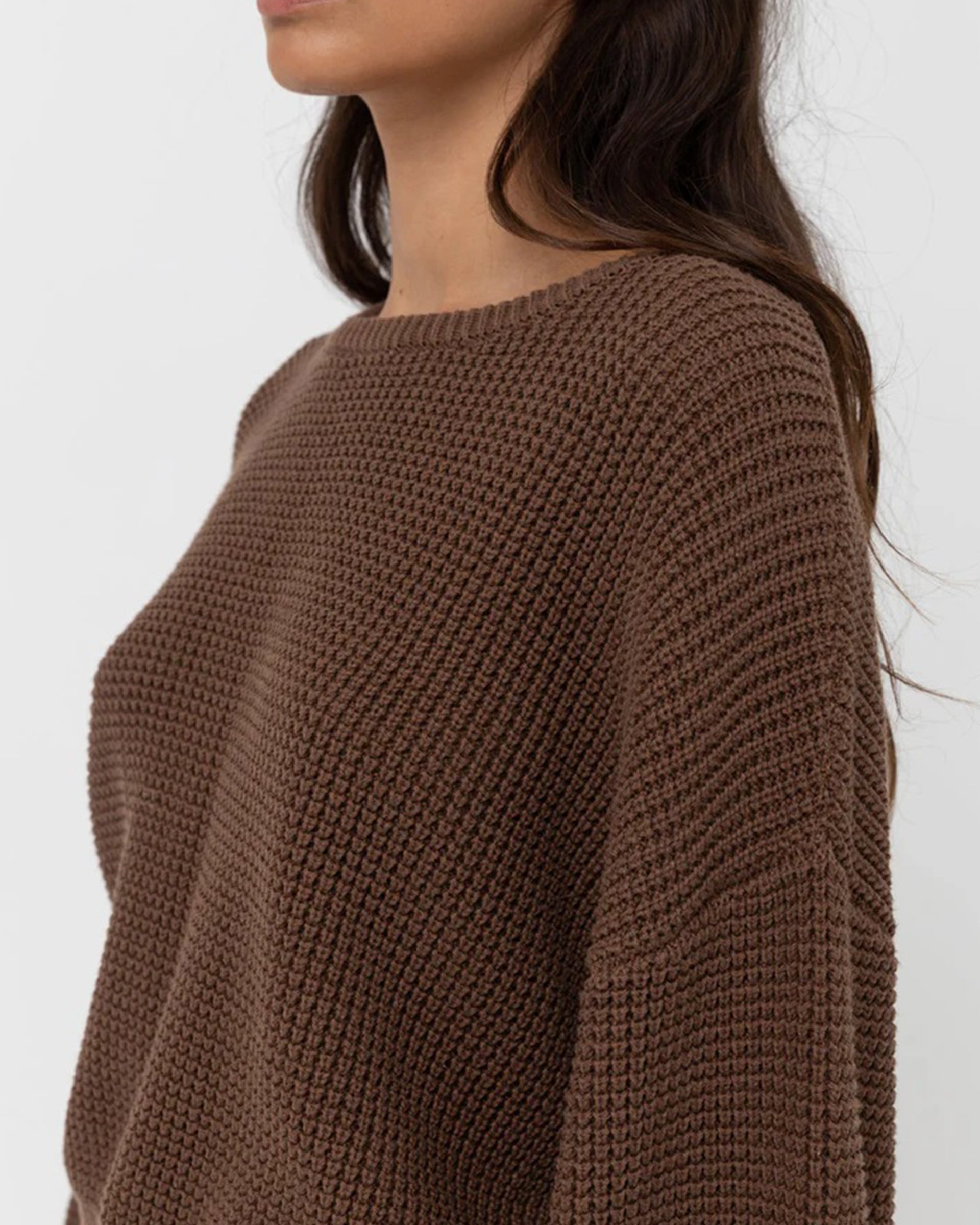 Rhythm Women's Classic Knit Jumper - Chocolate