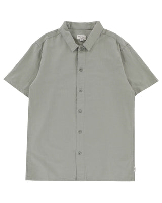 Rhythm Classic Linen Short Sleeve Shirt - Seafoam