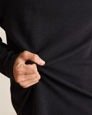 Rhythm Classic Waffle Knit Shirt - Black