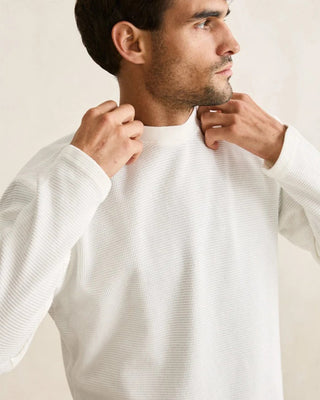 Rhythm Classic Waffle Knit Shirt - White