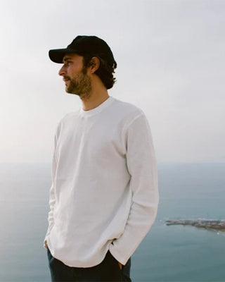 Rhythm Classic Waffle Knit Shirt - White