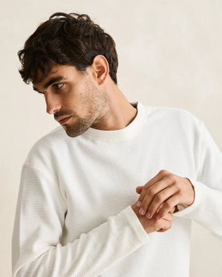 Rhythm Classic Waffle Knit Shirt - White