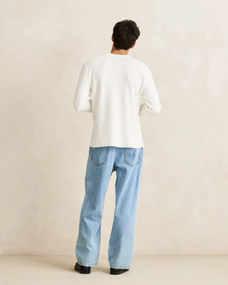 Rhythm Classic Waffle Knit Shirt - White