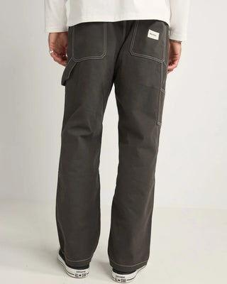Rhythm Contrast Stitch Carpenter Pants - Black
