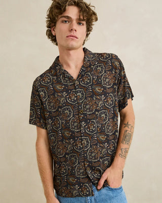 Rhythm Costa Rica Short Sleeve Shirt - Black
