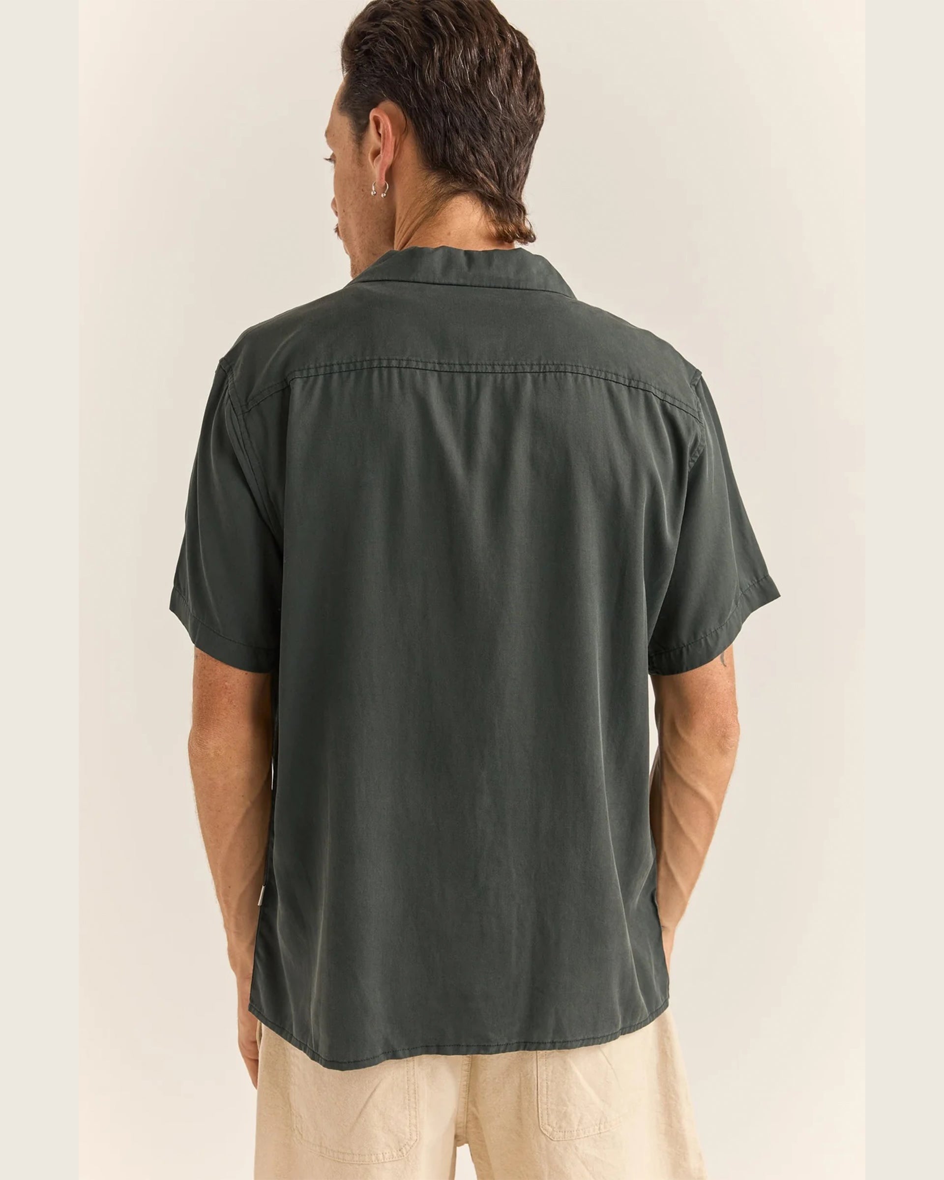 Rhythm Daytona Short Sleeve Shirt - Dark Olive