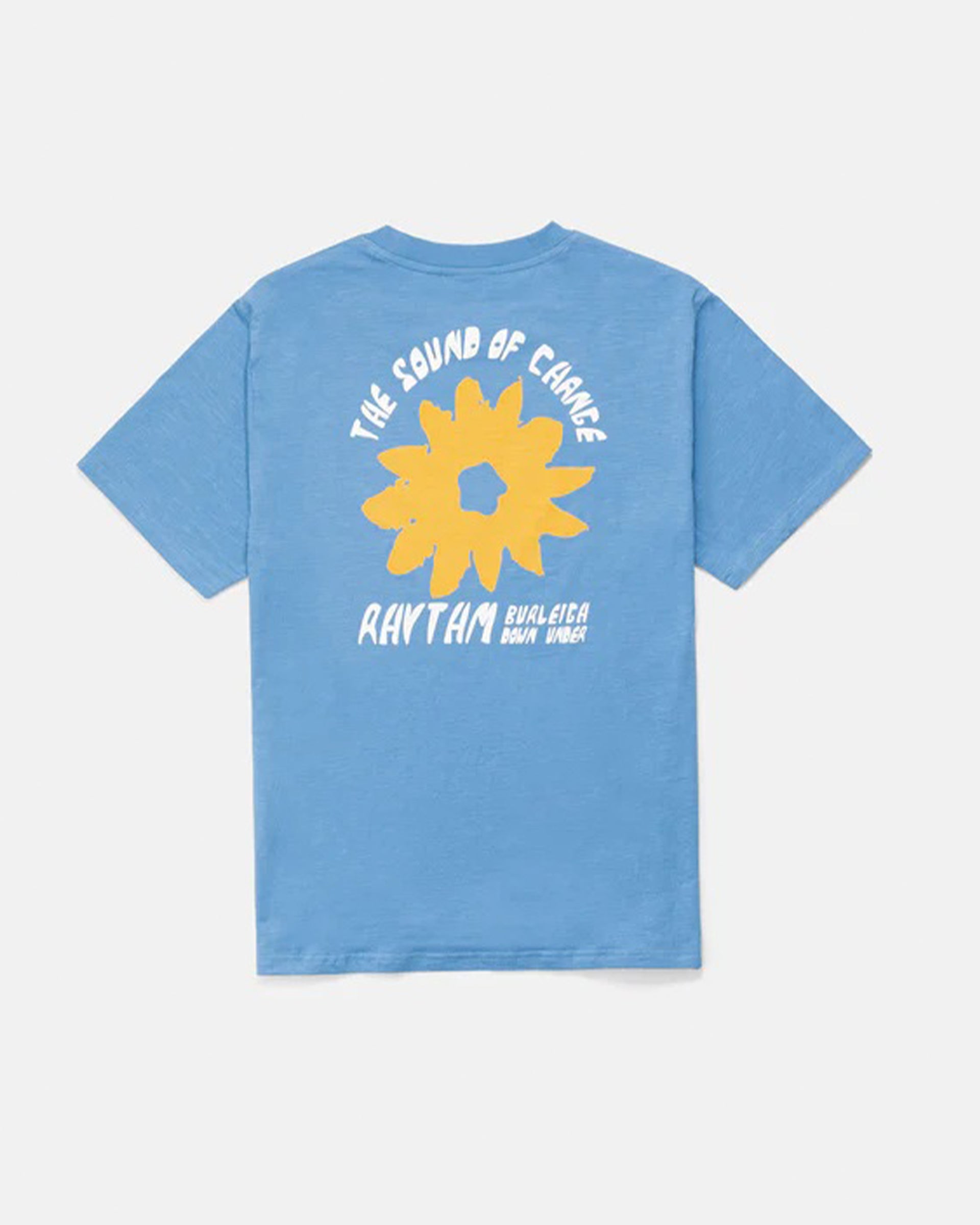 Rhythm Down Under Slub Short Sleeve T-Shirt - Sea Blue