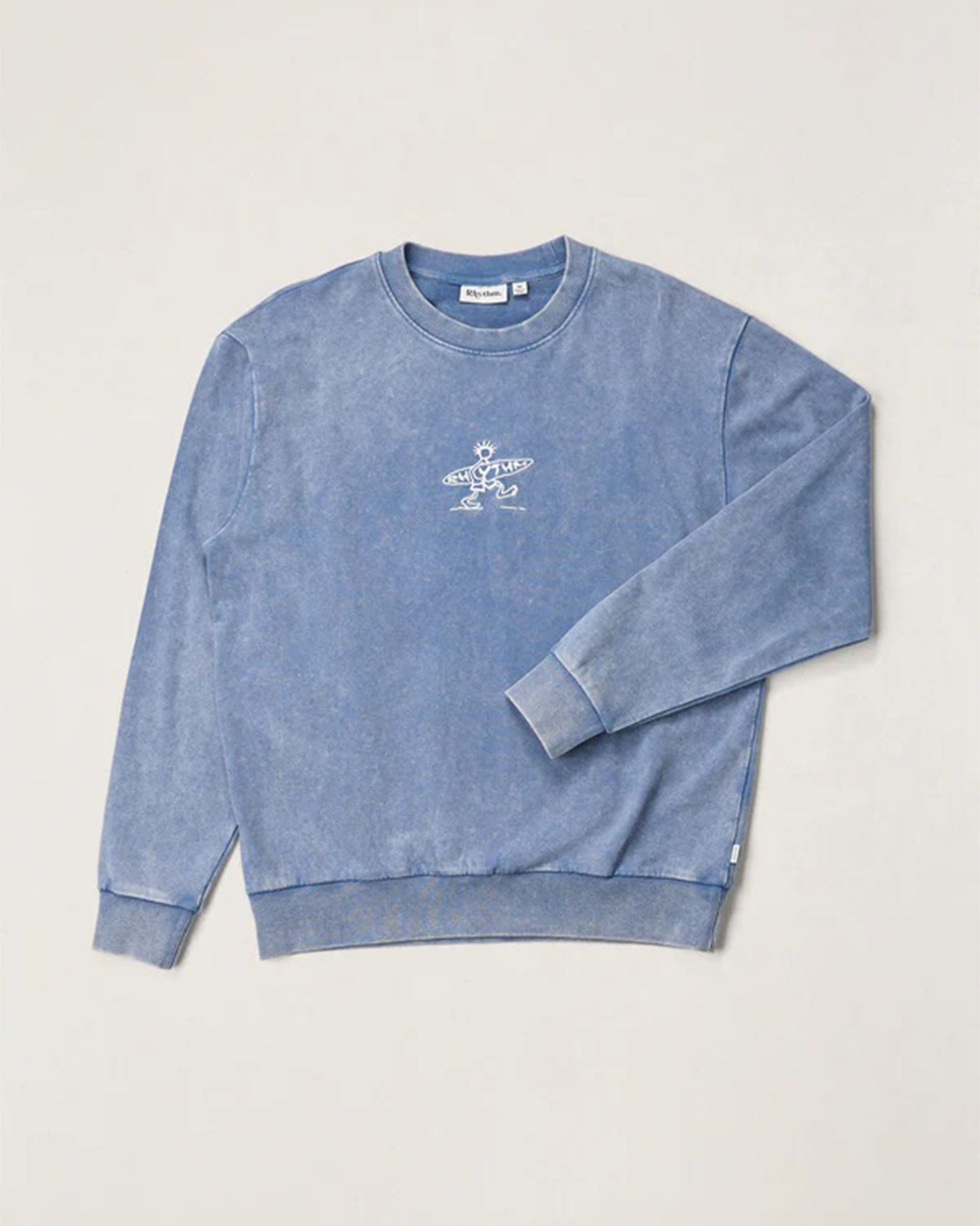 Rhythm Drifter Salt Wash Crewneck - Slate
