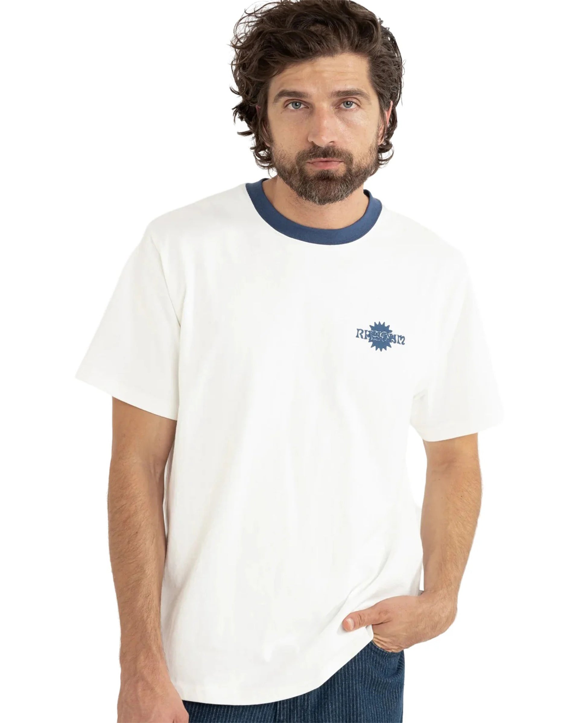 Rhythm Eclipse Short Sleeve T-Shirt - Natural
