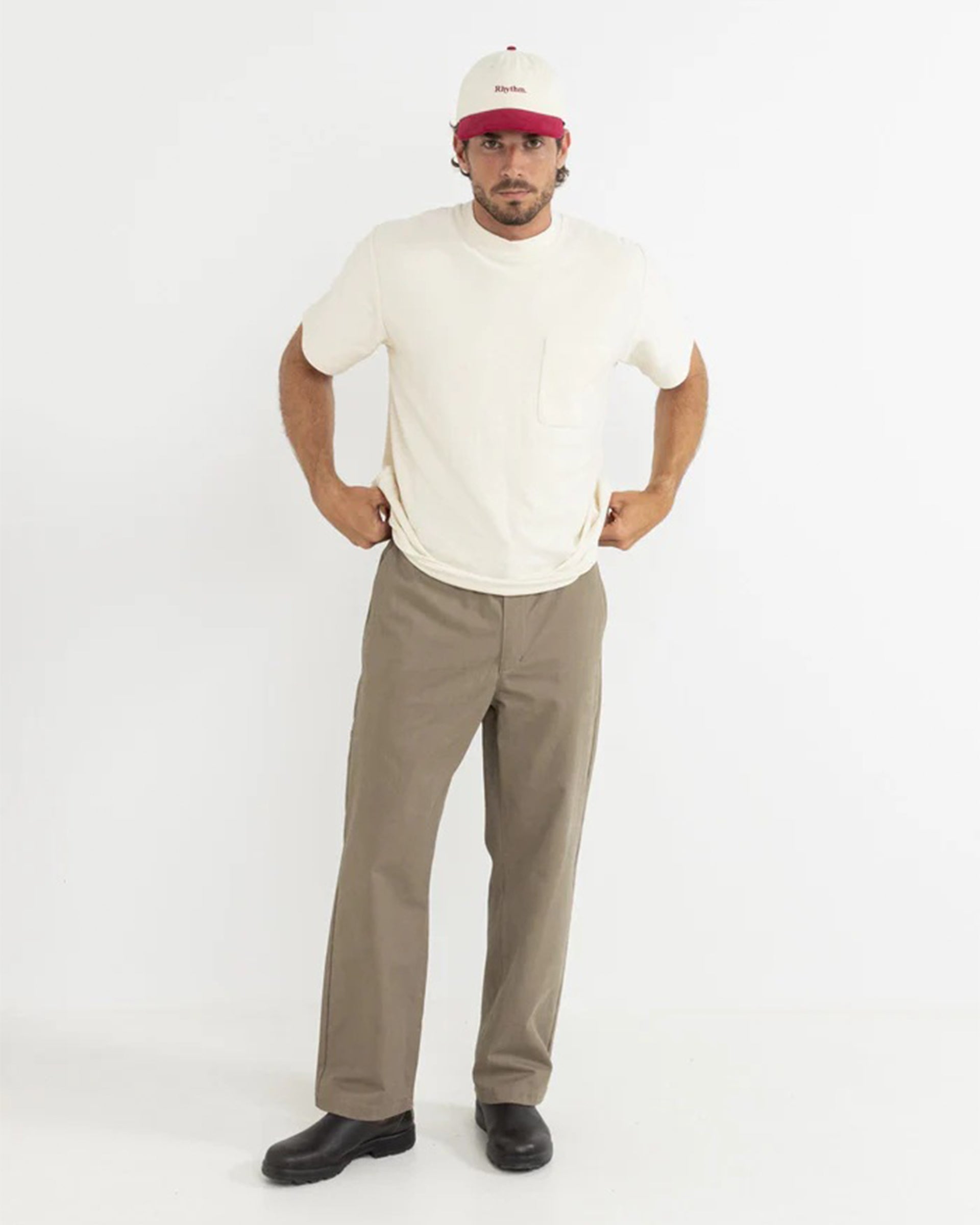 Rhythm Essential Brushed Twill Cap - Merlot